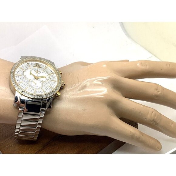 Joshua & Sons Men's Watch JS56 Quartz Chronograph Two Tone Stainless Ste… - Picture 4 of 13